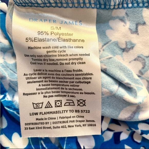 NWT draper James floral blue dress s/m - Picture 5 of 7